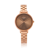 Loyal Women's Academy Rose PVD Quartz Dress Watch Brown Dial