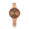 Loyal Women's Academy Rose PVD Quartz Dress Watch Brown Dial
