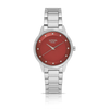 Loyal Women's Enigma Stainless Steel Quartz Sport Watch Red Dial