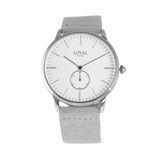 Loyal Academy Stainless Steel Quartz Dress Watch Silver Dial