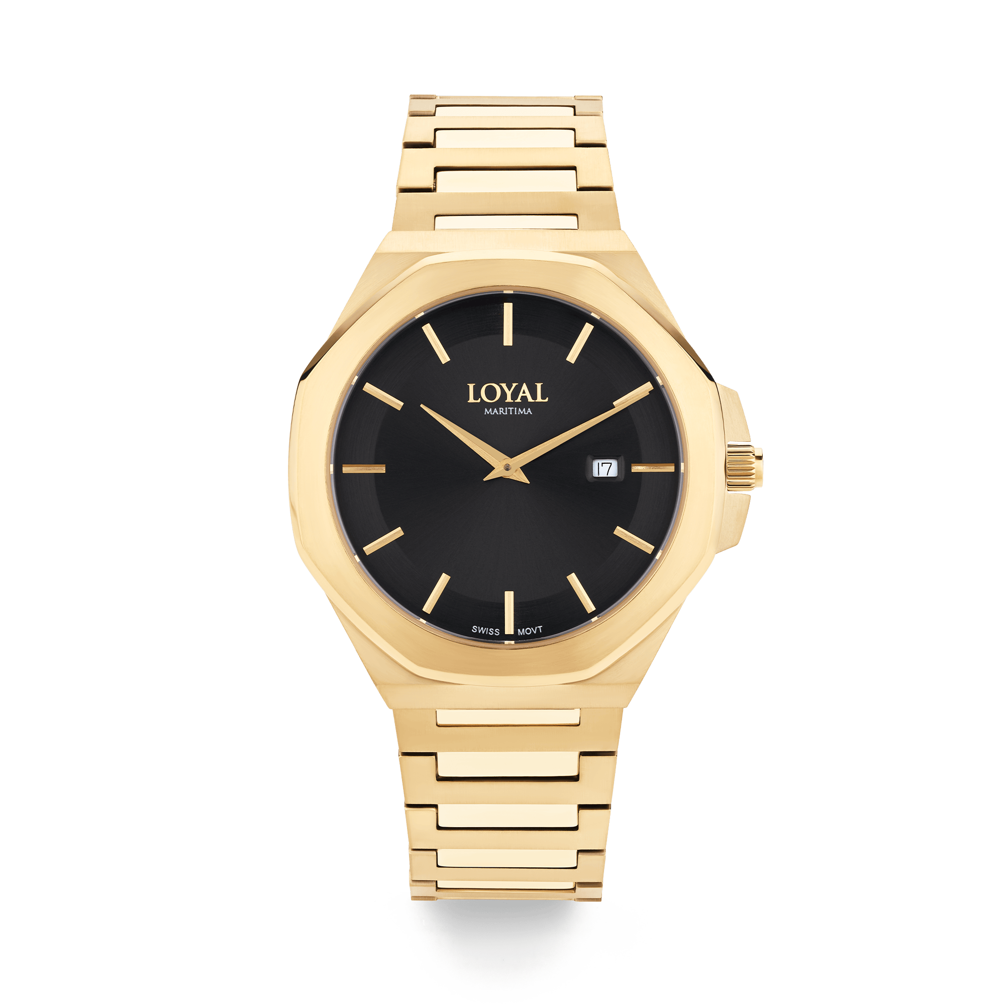 Loyal Maritima Men's 41mm Gold Quartz Watch