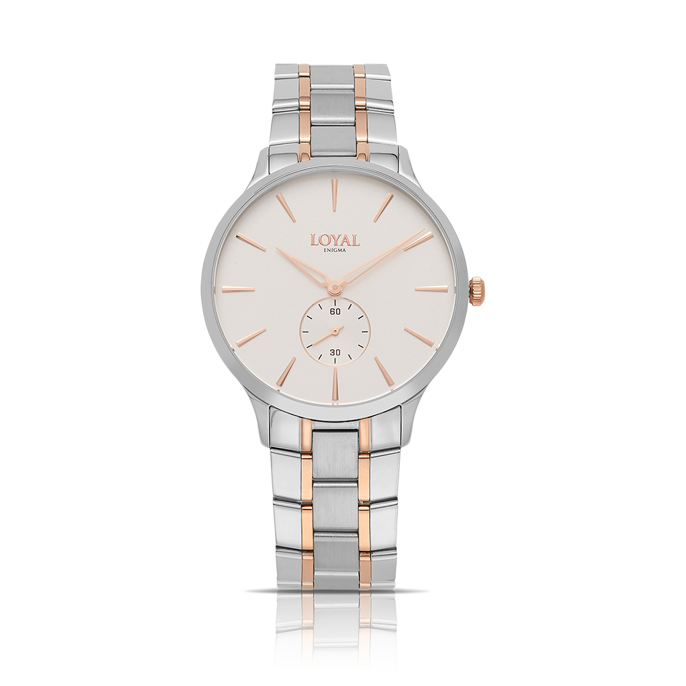 Loyal Men's Enigma Quartz Sport Watch White Dial