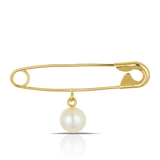 Pearl Brooch in 9ct Yellow Gold