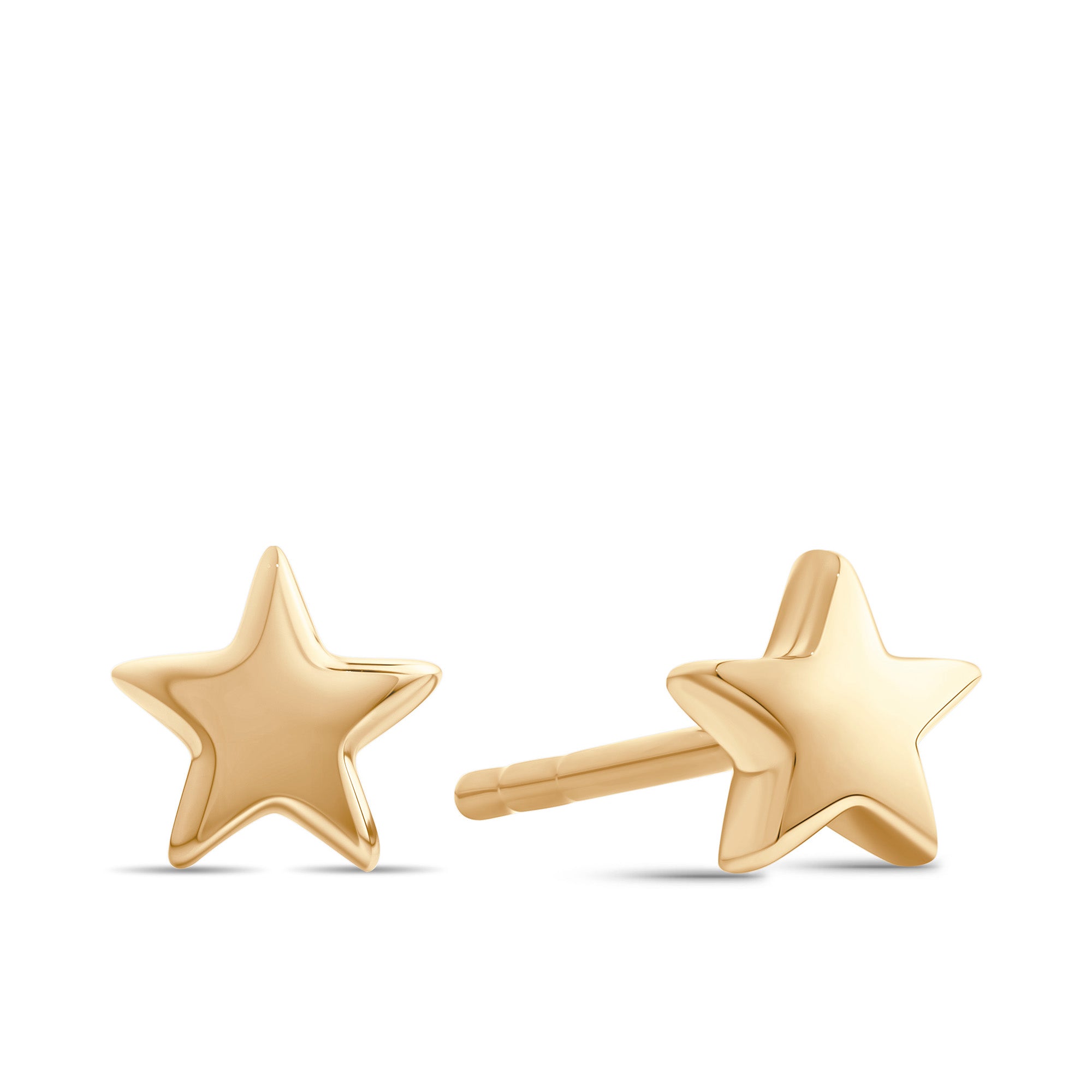 Star Earrings in 9ct Yellow Gold