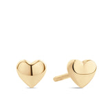 Heart Earrings in 9ct Yellow Gold