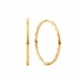 Large Solid Sleepers in 9ct Yellow Gold