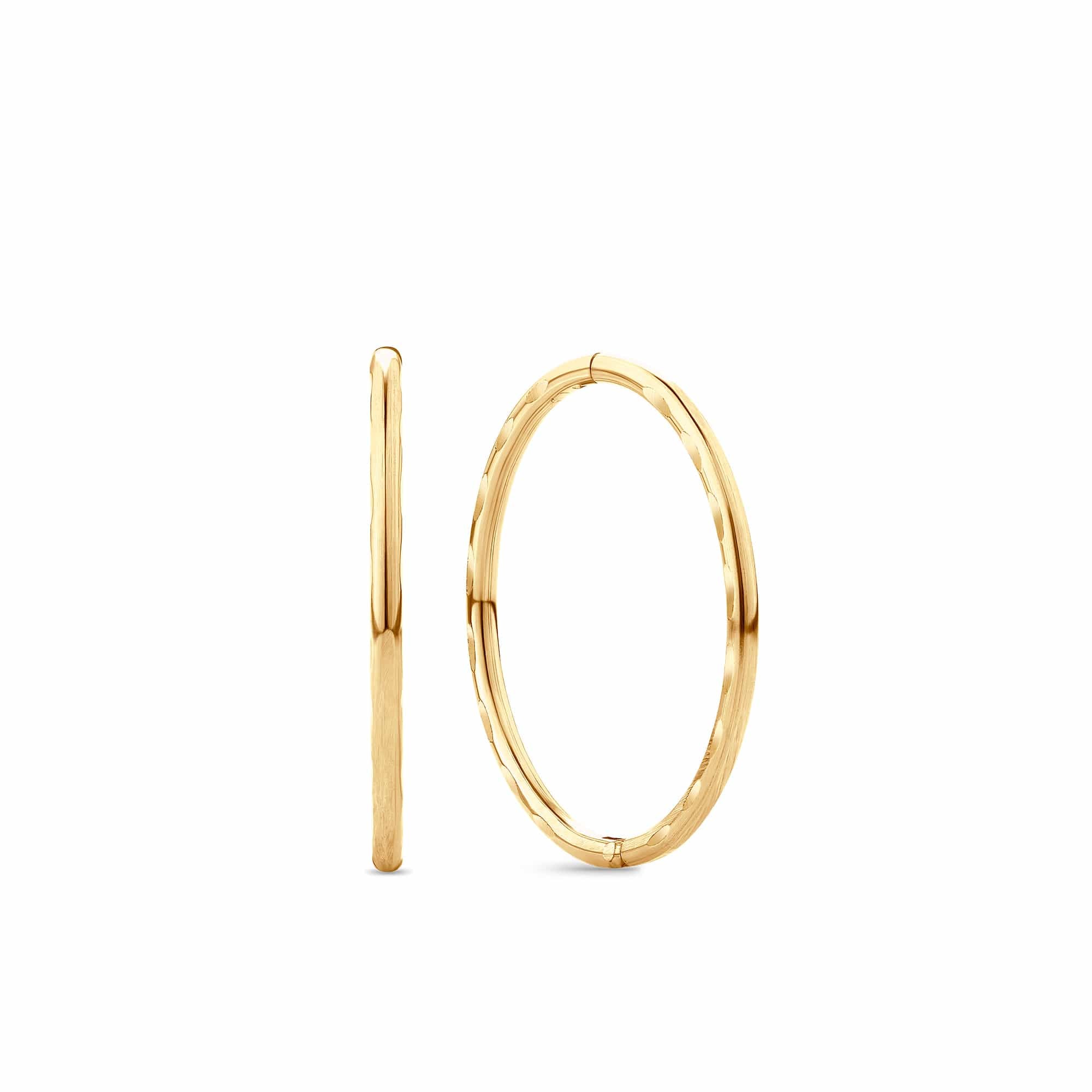 Medium Solid Sleepers in 9ct Yellow Gold