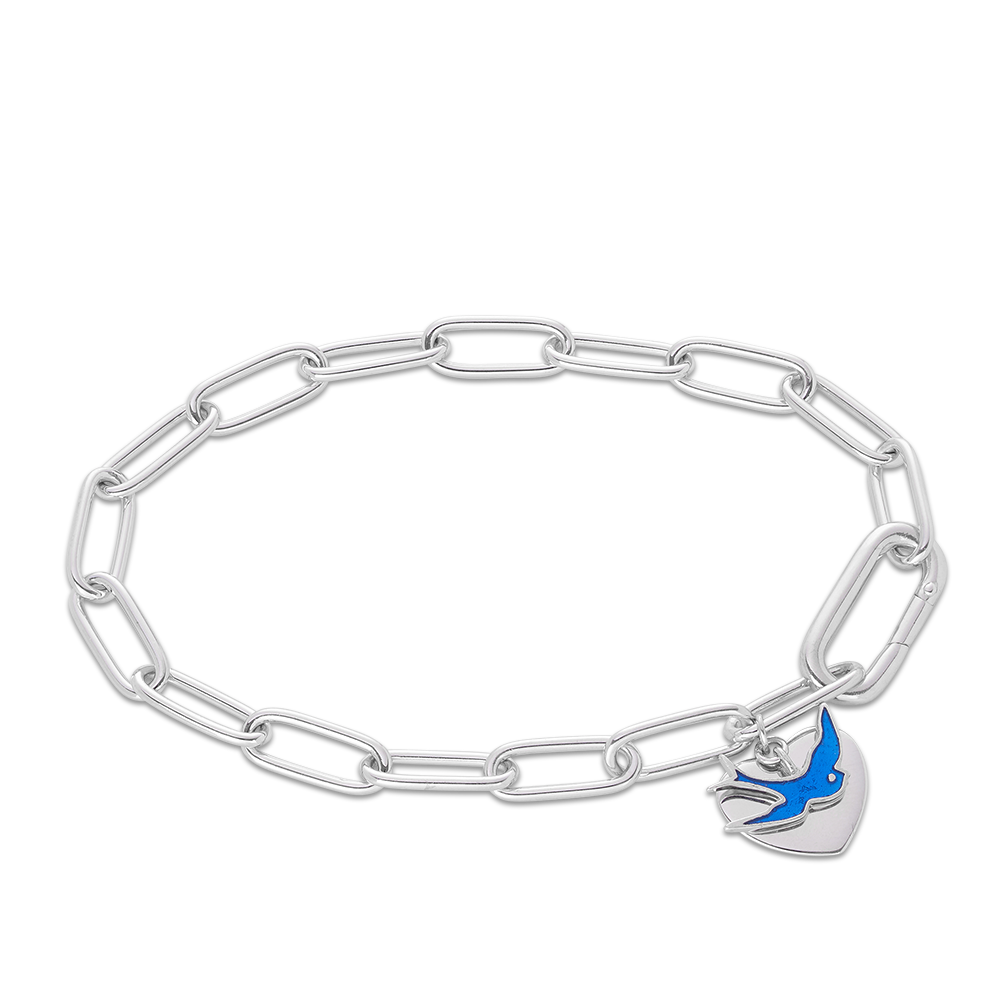 Bluebird of Happiness Children's Sterling Silver Bracelet