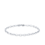 19cm Paperclip Link Bracelet in Sterling Silver
