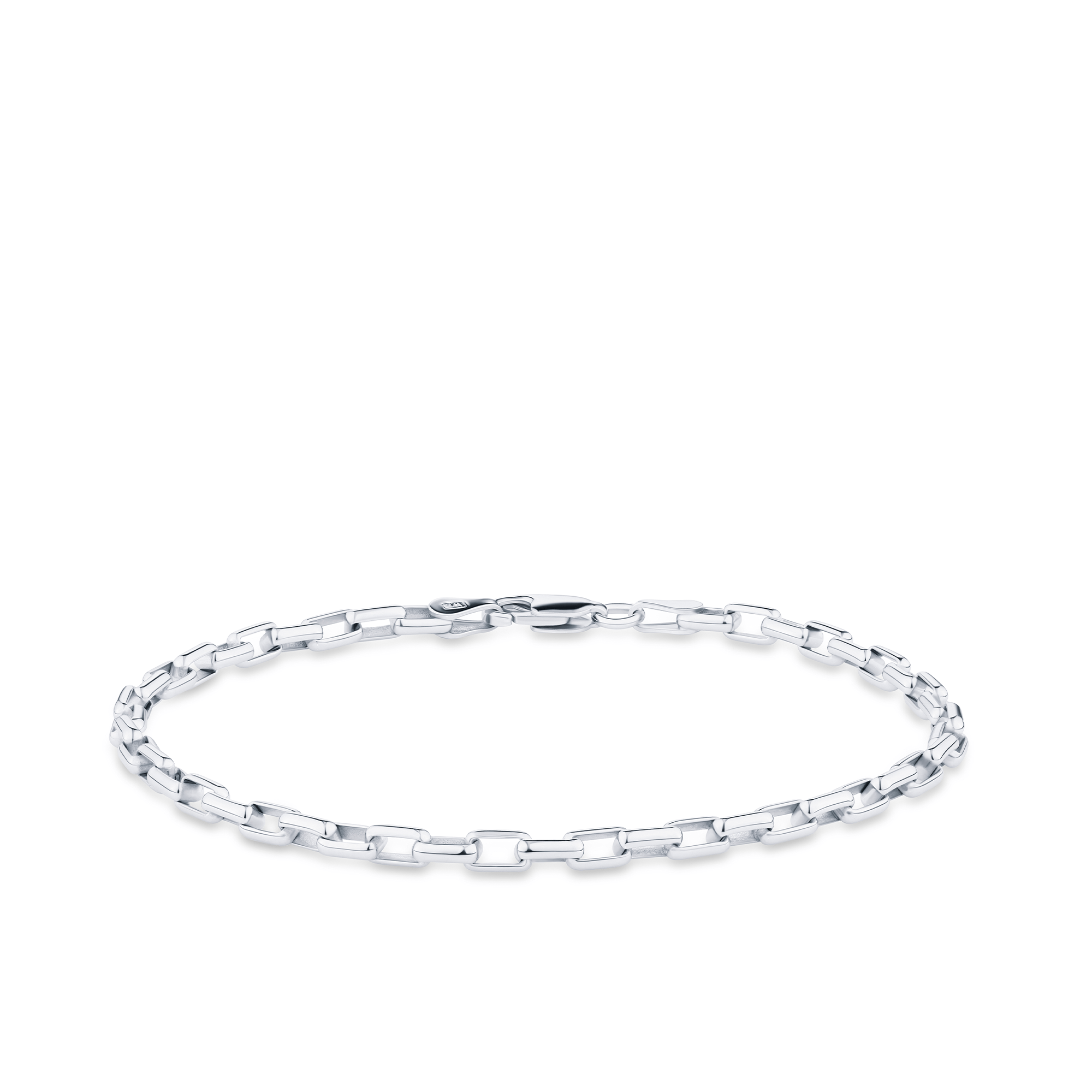 19cm Paperclip Link Bracelet in Sterling Silver