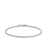 19cm Snake Bracelet in Sterling Silver