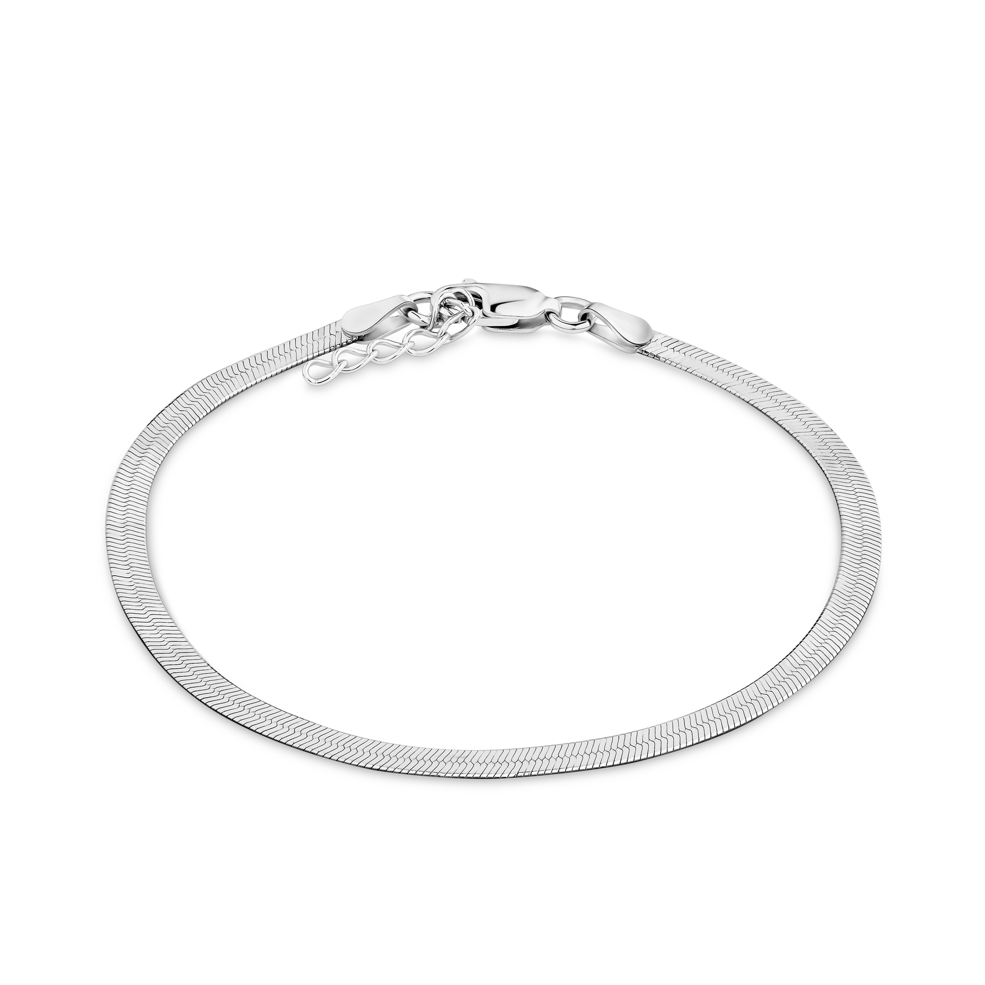 Herringbone Bracelet in Sterling Silver