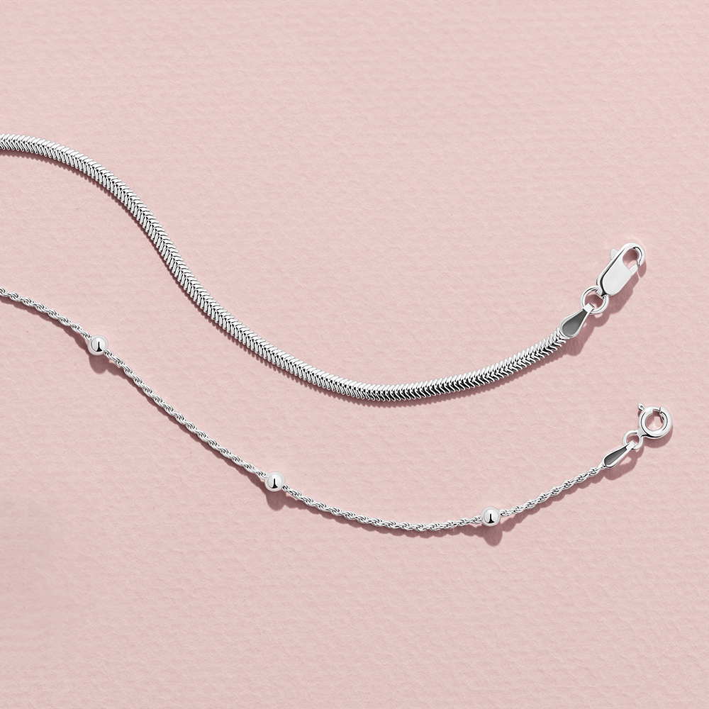 19cm Ball Station Bracelet in Sterling Silver