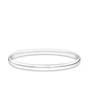 Solid Oval Bangle in Sterling Silver