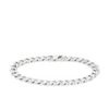 Bevelled Bracelet in Sterling Silver Rhodium Plate