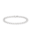 Bevelled Bracelet in Sterling Silver Rhodium Plate