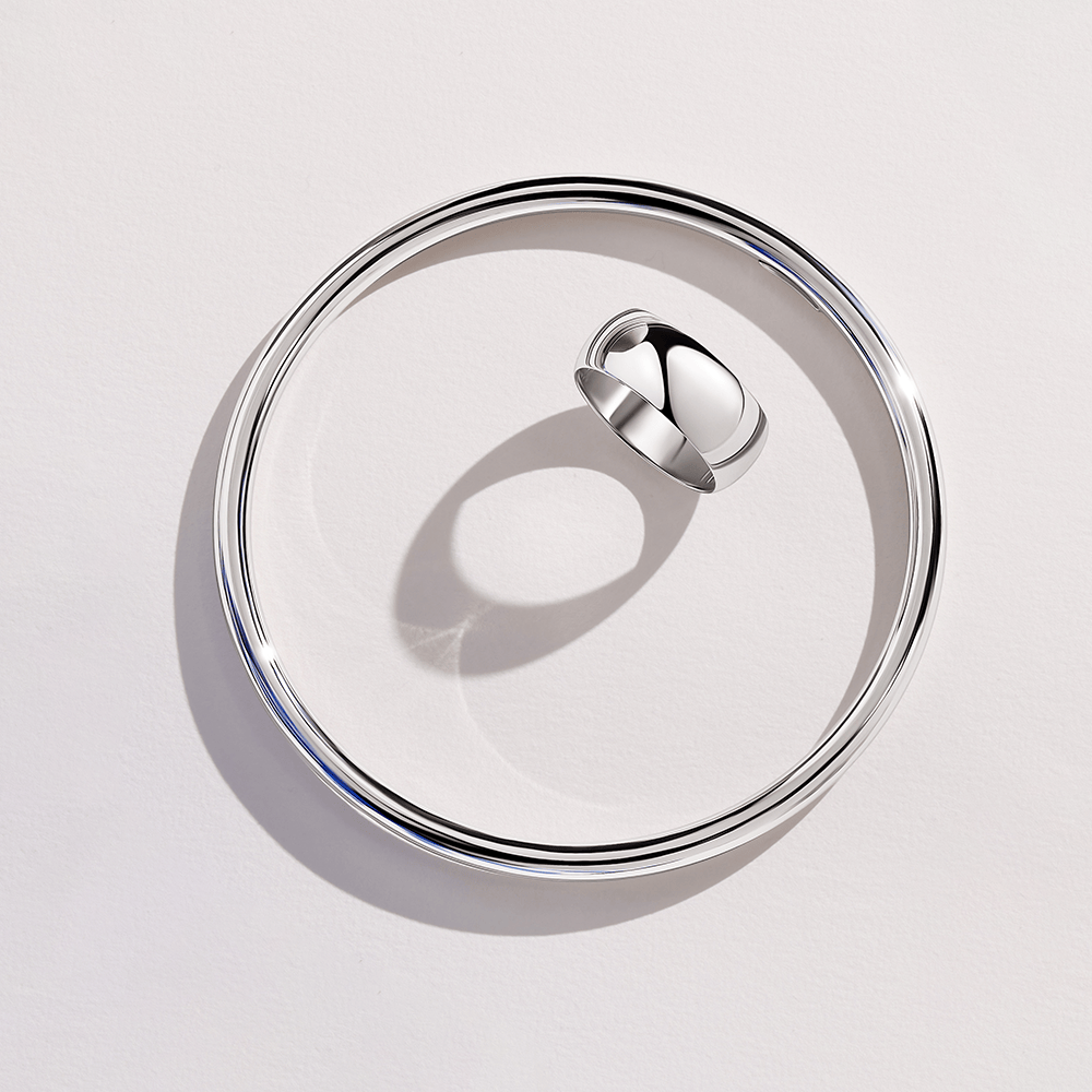 Barrel Ring in Sterling Silver