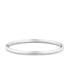 Round Bangle in Sterling Silver