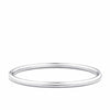 Round Bangle in Sterling Silver