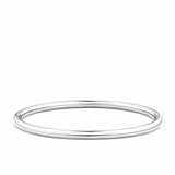 Round Bangle in Sterling Silver