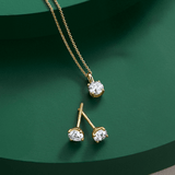 Radiance 0.50ct TW Diamond Solitaire Pendant in 9ct Yellow Gold