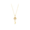 Mother of Pearl Tree of Life Key Pendant in 9ct Yellow Gold