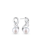 Freshwater Pearl Pendant and Earrings Set in Sterling Silver