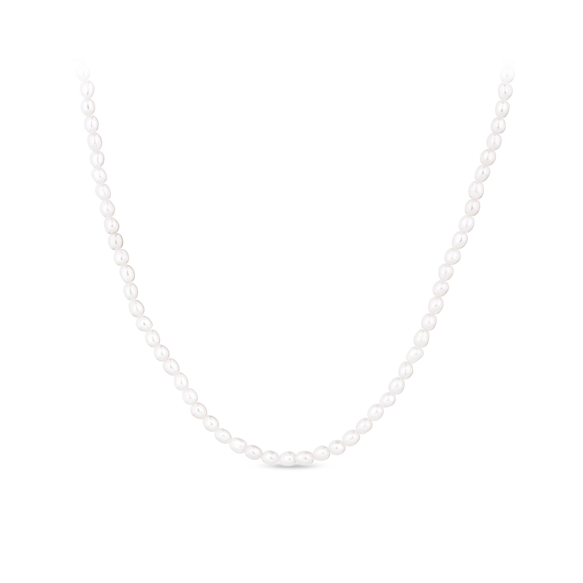 Rice Freshwater Pearl Strand in Sterling Silver