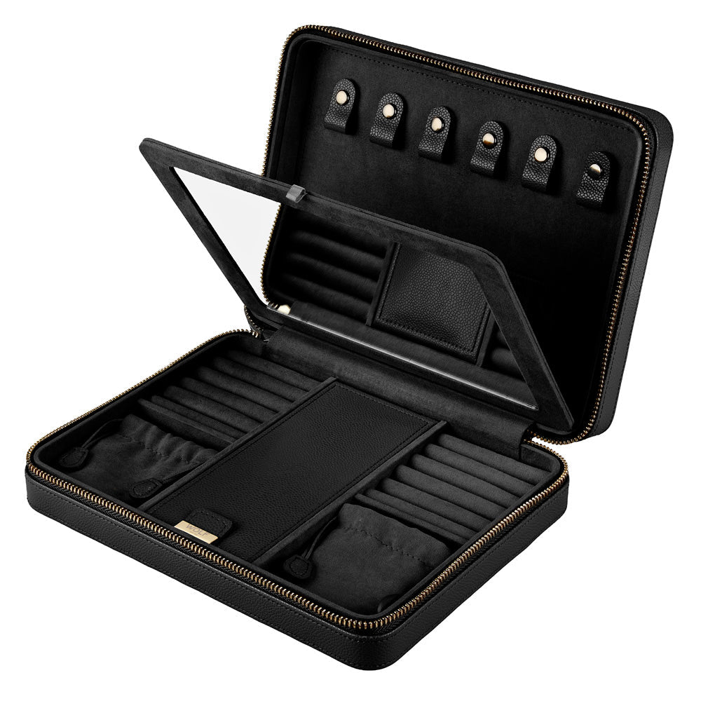 WOLF Lauren Large Zip Case Black 347502