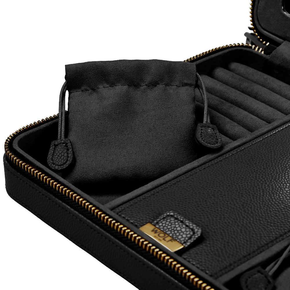WOLF Lauren Large Zip Case Black 347502