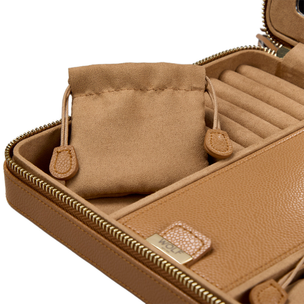 WOLF Lauren Large Zip Case Caramel 347507