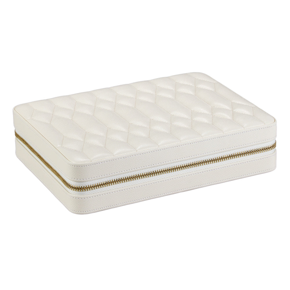 WOLF Lauren Large Zip Case Ivory 347552
