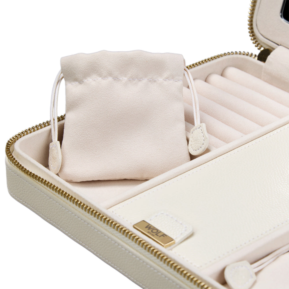 WOLF Lauren Large Zip Case Ivory 347552