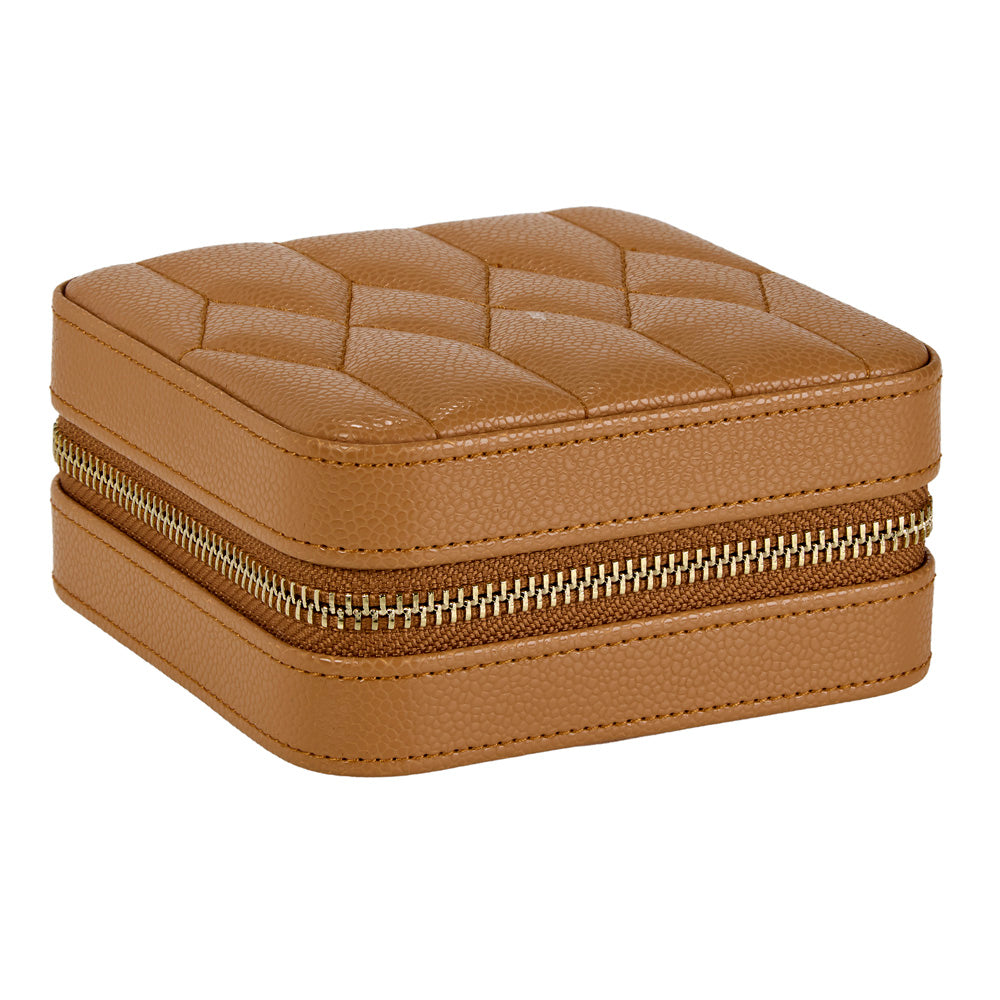 WOLF Lauren Zip Travel Case Caramel 347807