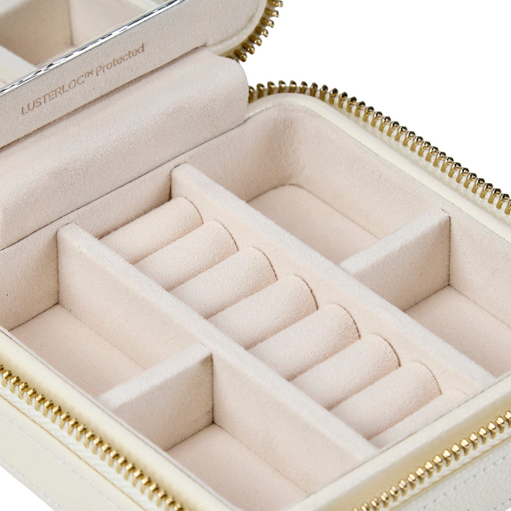 WOLF Lauren Zip Travel Case Ivory 347852