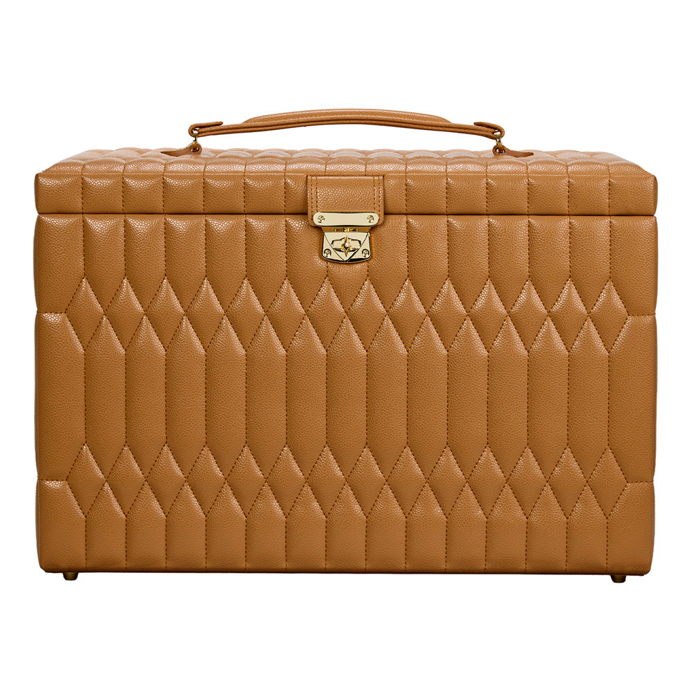 WOLF Lauren Extra Large Jewellery Box Caramel 349907