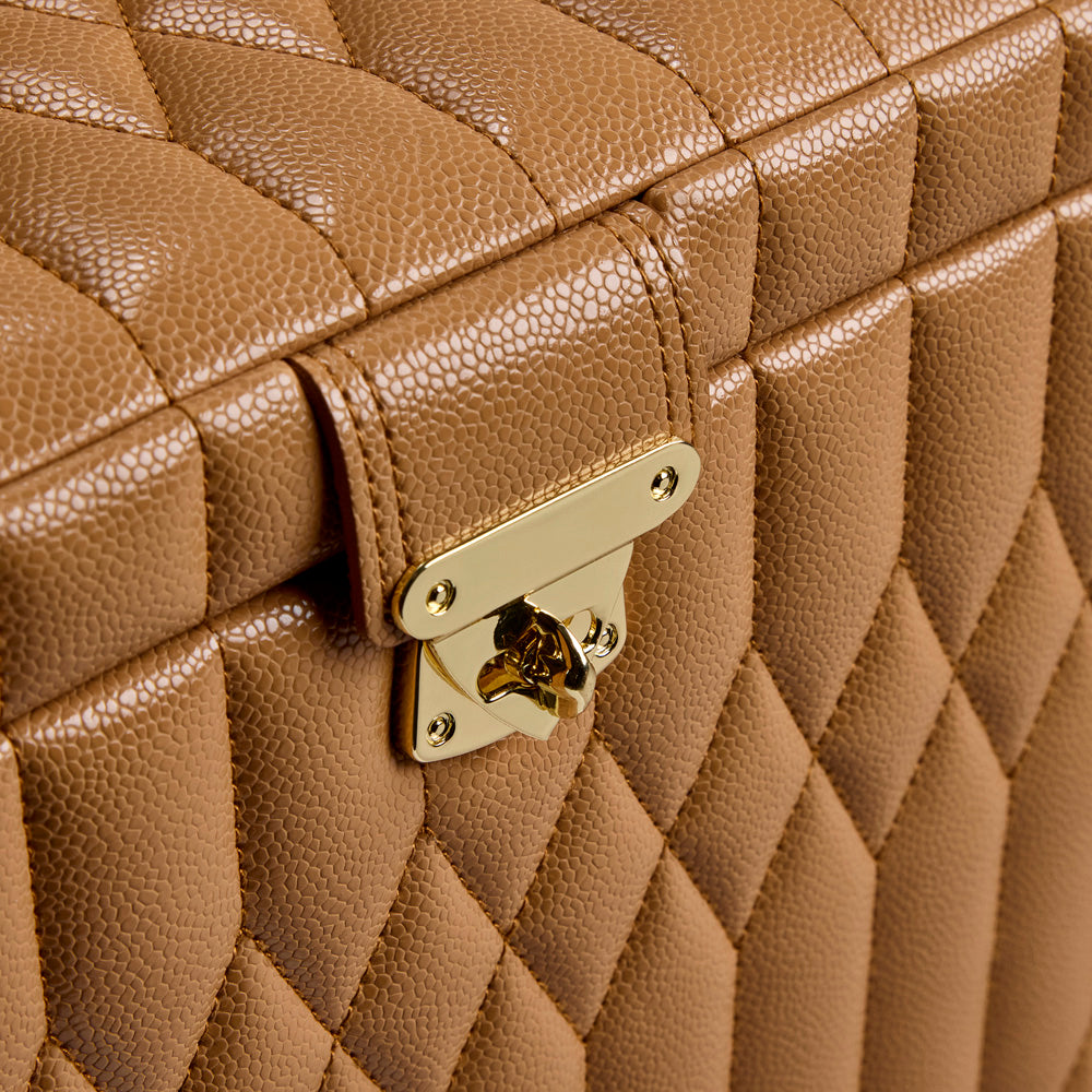 WOLF Lauren Extra Large Jewellery Box Caramel 349907
