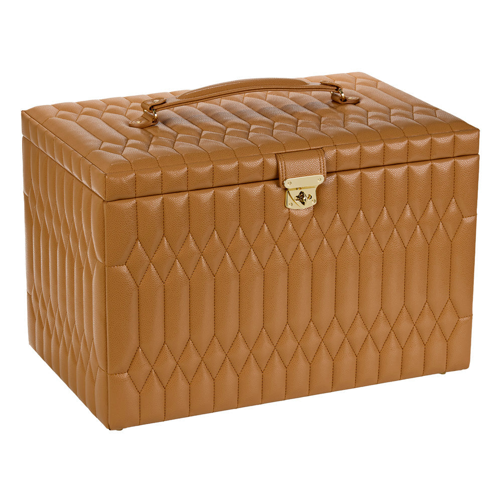 WOLF Lauren Extra Large Jewellery Box Caramel 349907