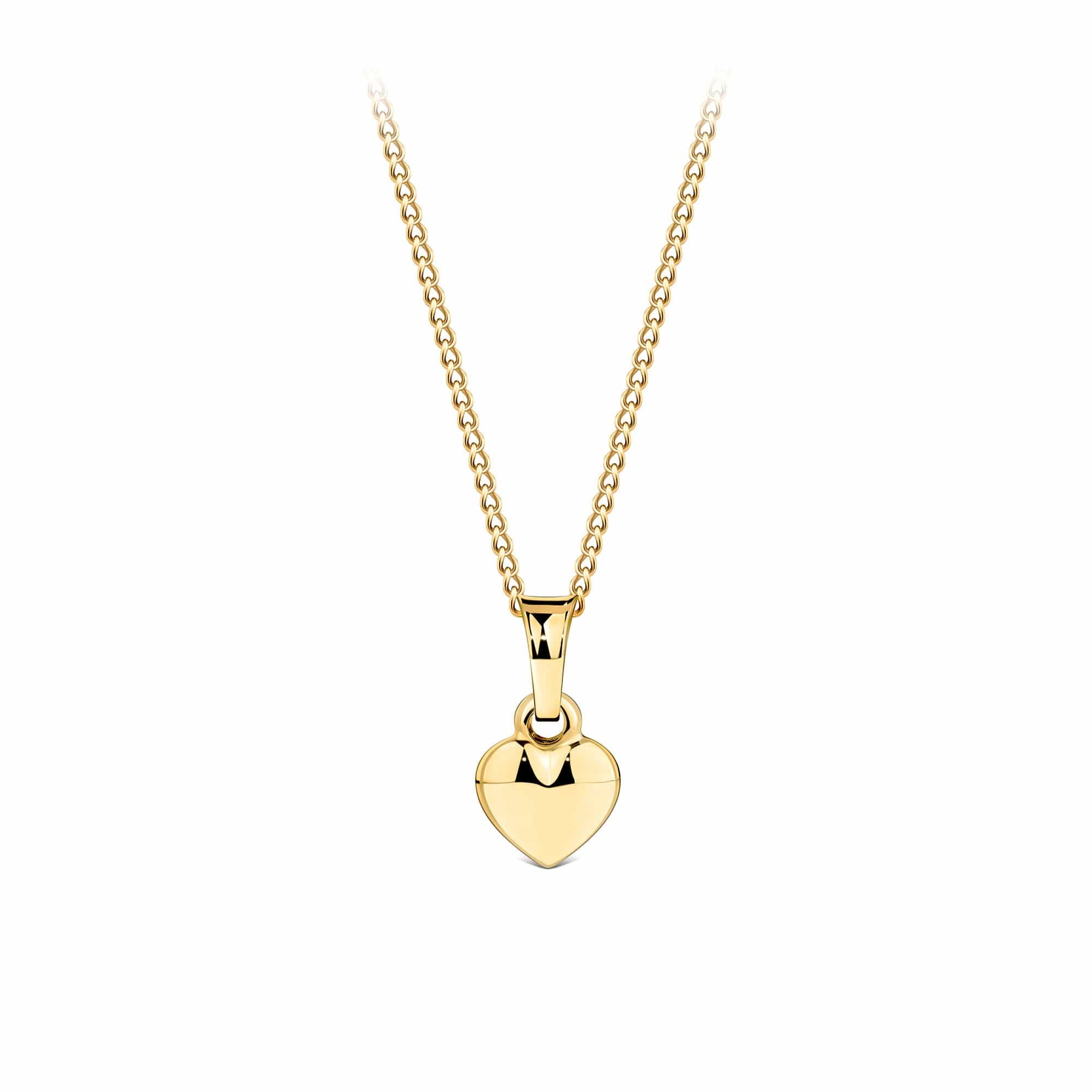 Small Heart Pendant in 9ct Yellow Gold