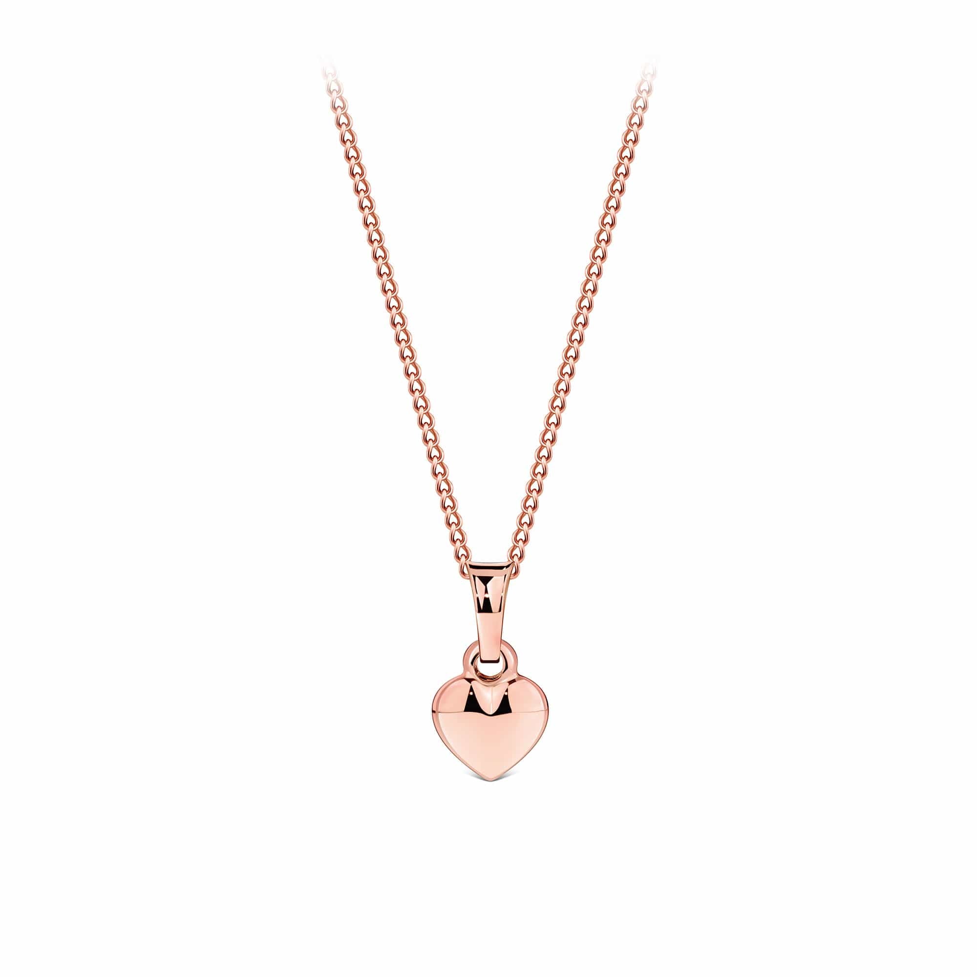 Small Heart Pendant in 9ct Rose Gold