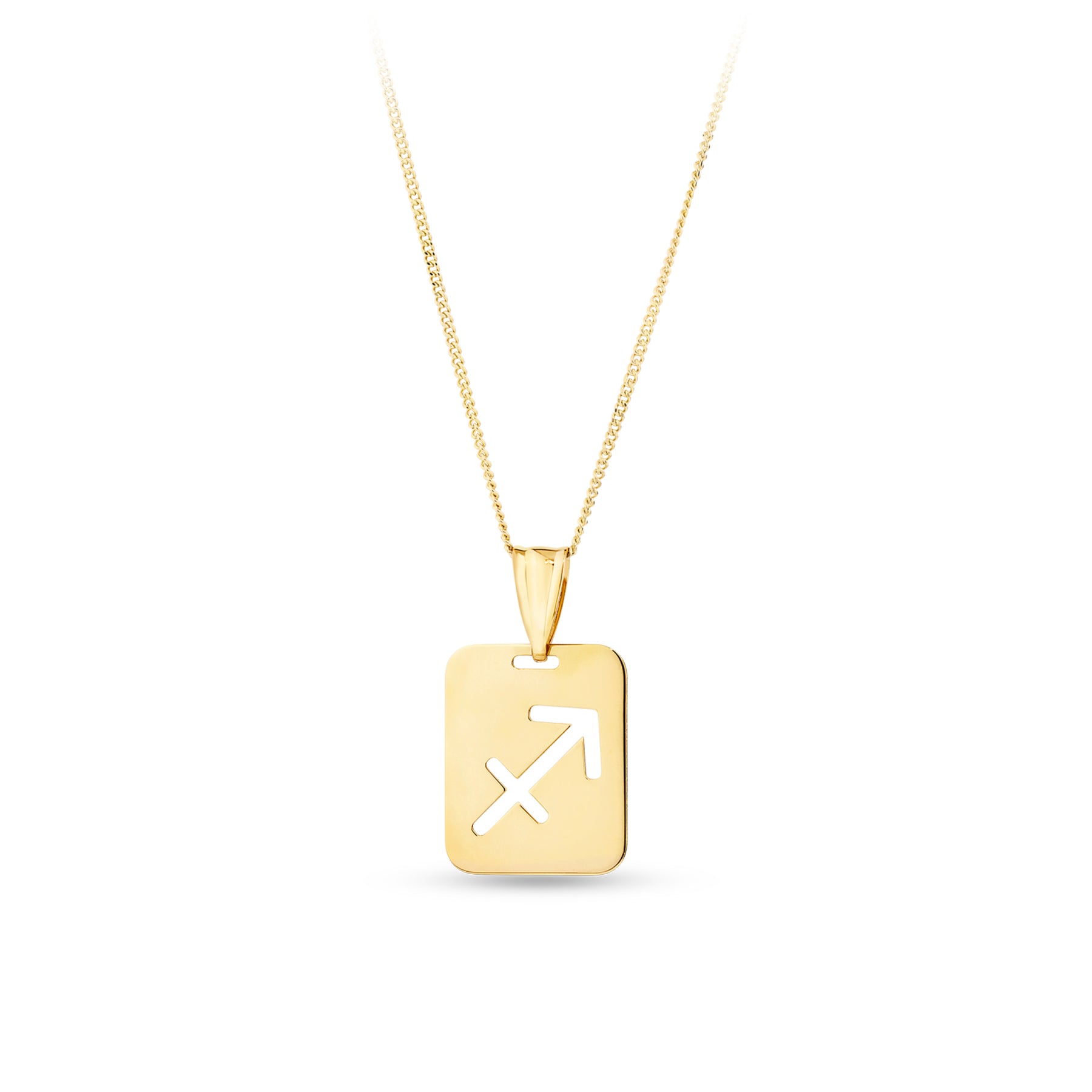 Zodiac Star Sign Pendant in 9ct Yellow Gold