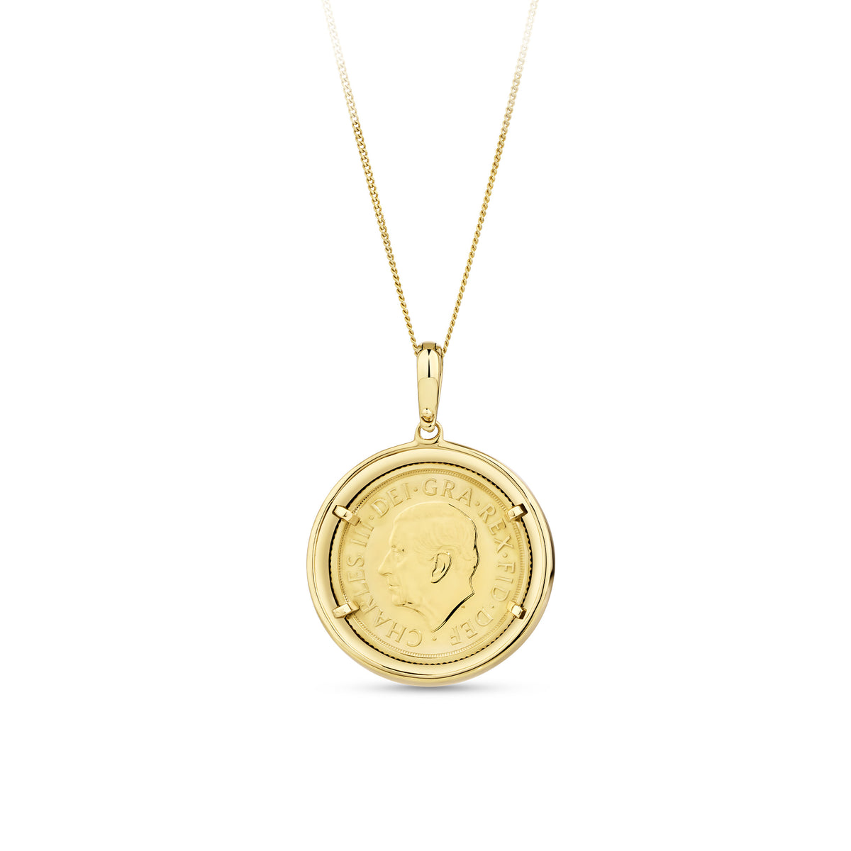 2024 Sovereign Coin Pendant in 9ct Yellow Gold