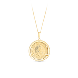 22ct Yellow Gold Full Sovereign Pendant in 9ct Yellow Gold