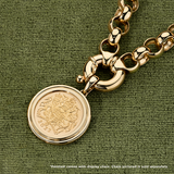 22ct Yellow Gold Full Sovereign Pendant in 9ct Yellow Gold