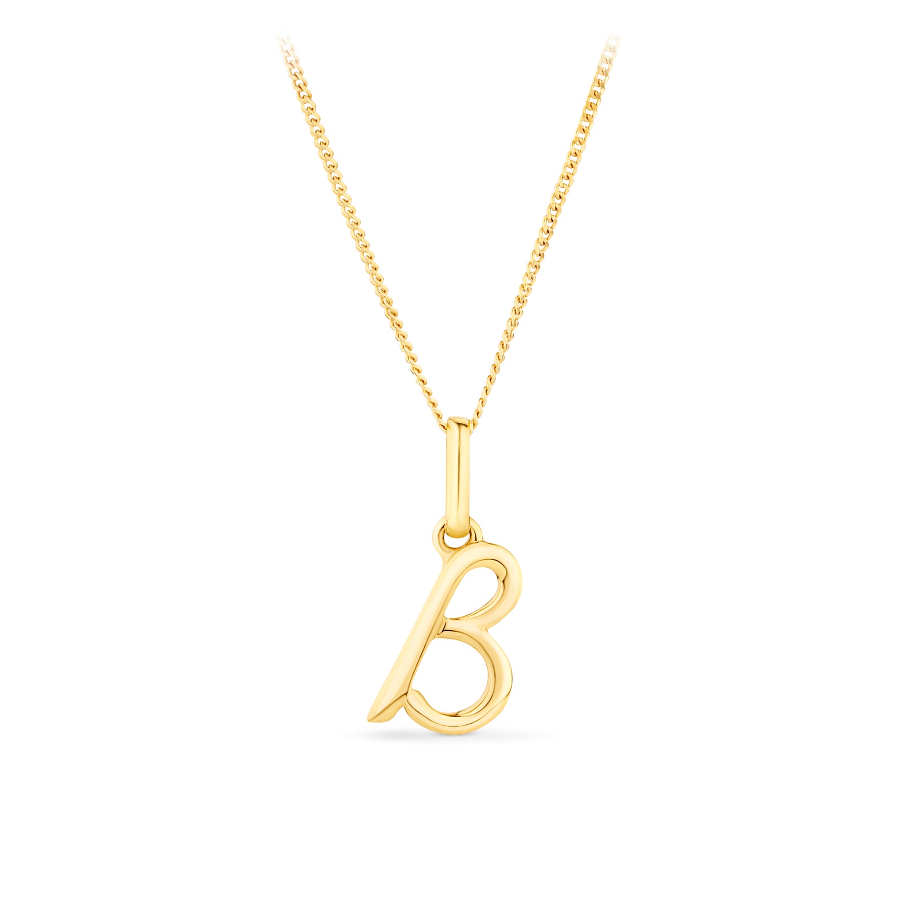 Initial Pendant in 9ct Yellow Gold