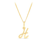 Initial Pendant in 9ct Yellow Gold