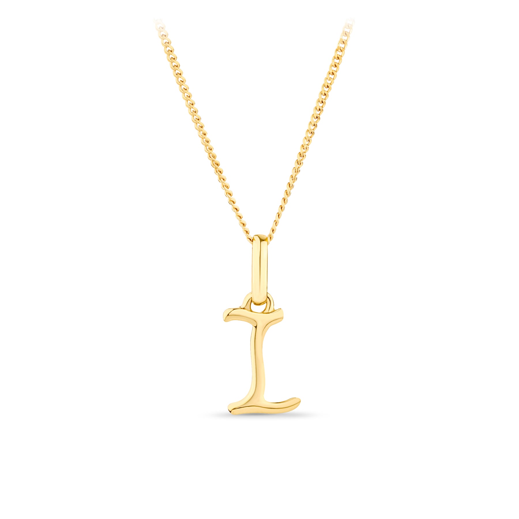 Initial Pendant in 9ct Yellow Gold