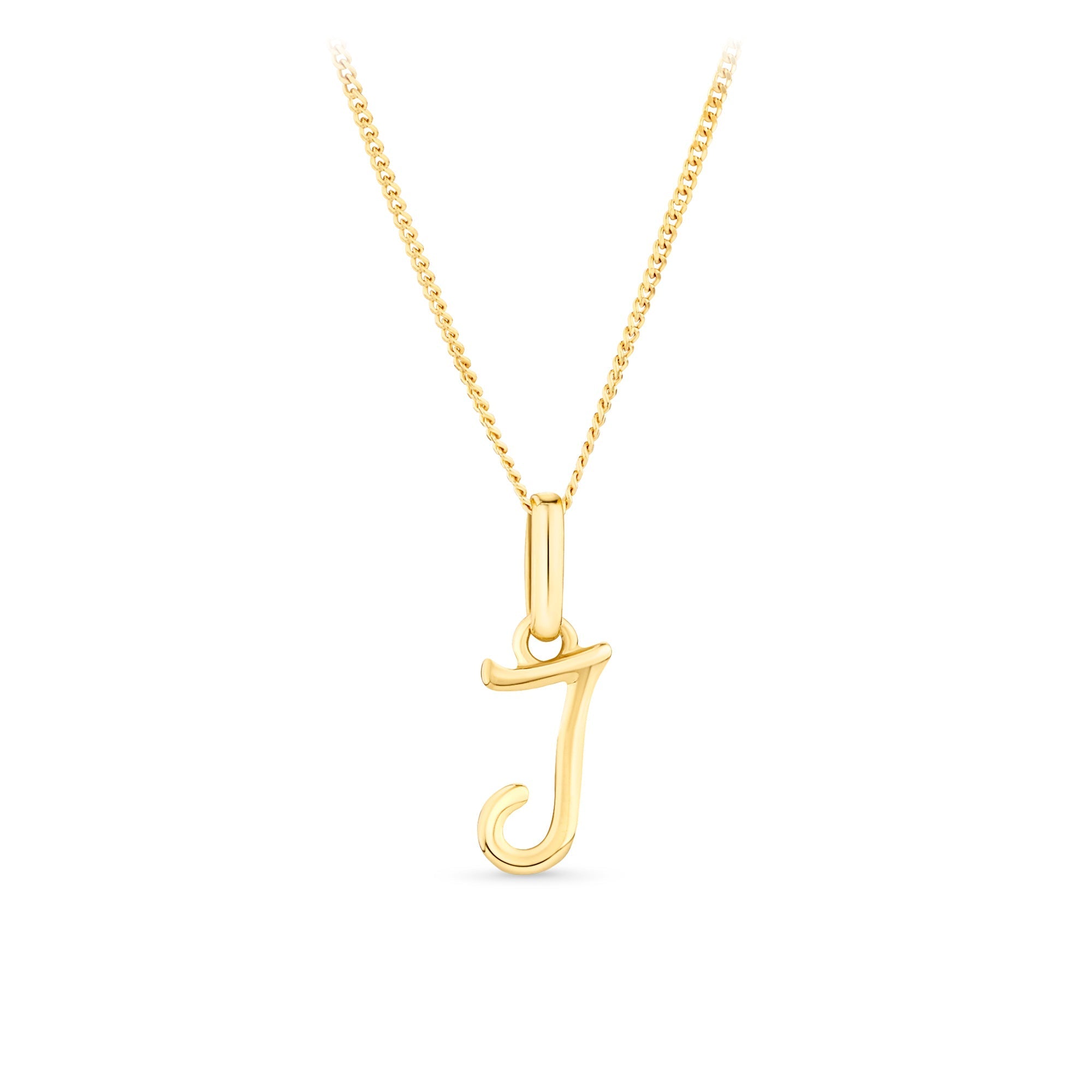Initial Pendant in 9ct Yellow Gold