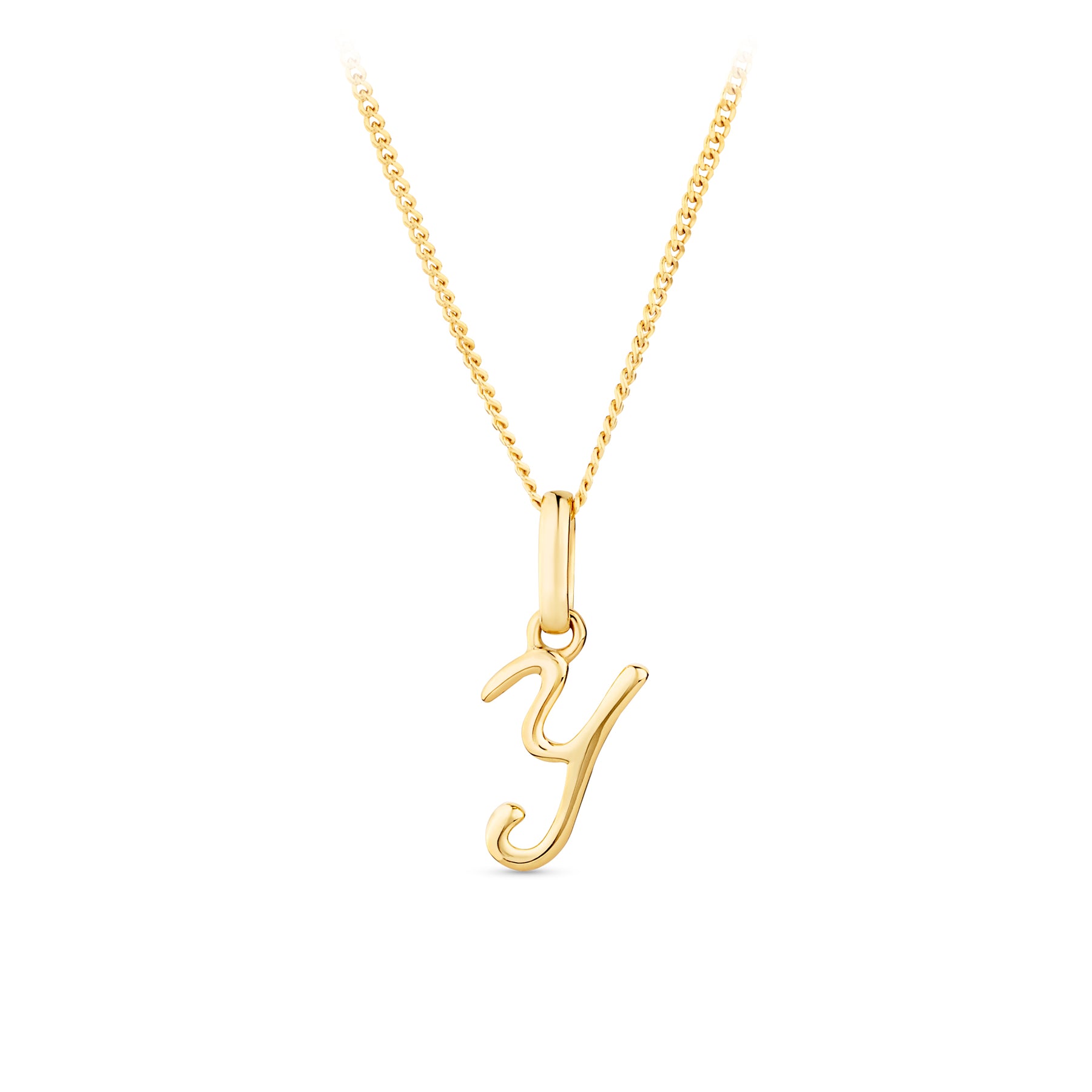 Initial Pendant in 9ct Yellow Gold