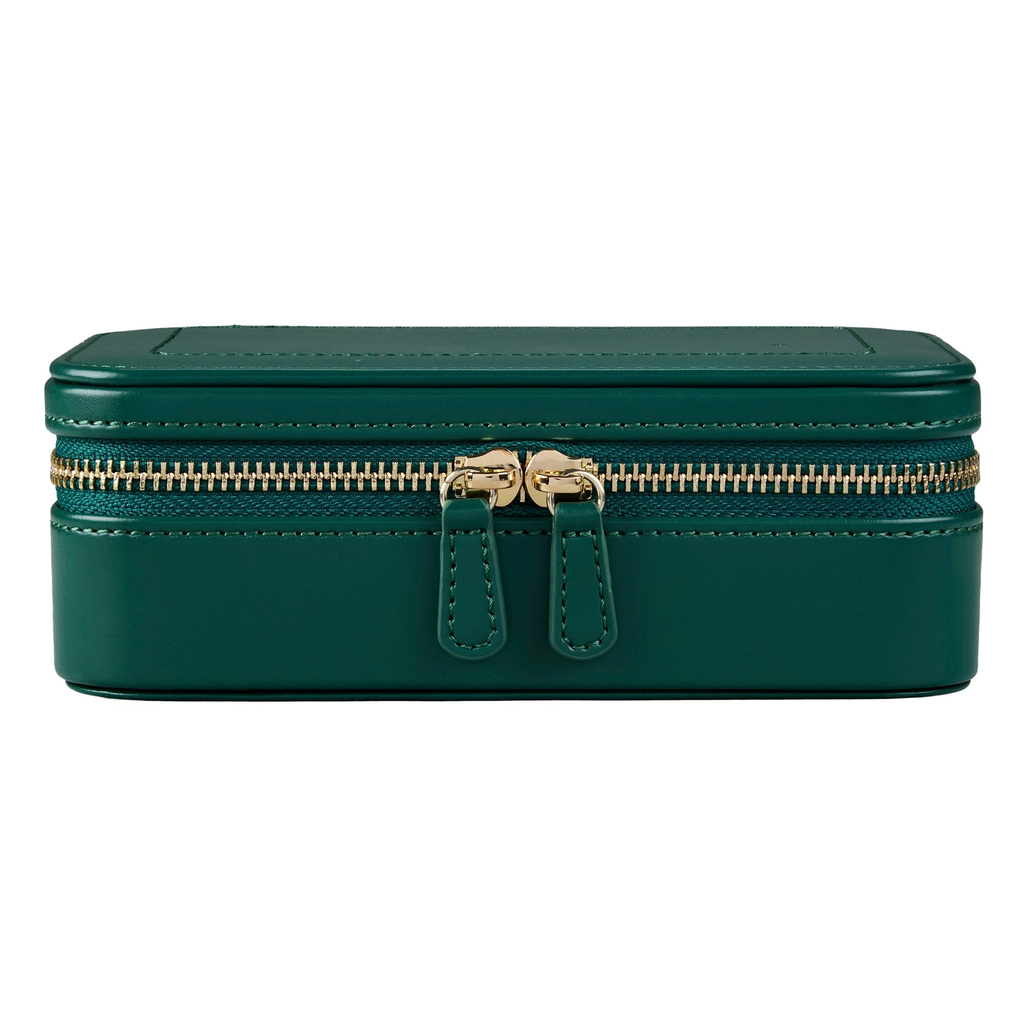 WOLF Sophia Forest Green Fruit Botanical Travel Zip Jewellery Case